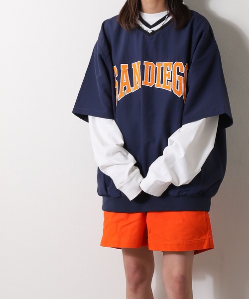 ZIP FIVE（ジップファイブ）の「【loot box】 半袖Vネックナイロンプルオーバー（その他トップス・メンズ・オフホワイト/ブラック/ネイビー/ブルーグリーン/イエロー・MEDIUM/LARGE）」の21枚目の写真