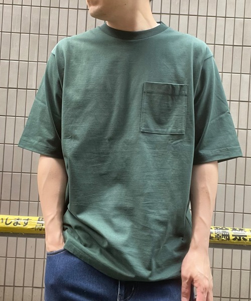 ikka（イッカ）の「ヒヤットクルーネックＴシャツ（Tシャツ/カットソー・メンズ・ライトグレー/ネイビー/ブルー/グリーン・S/M/L/XL）」の3枚目の写真