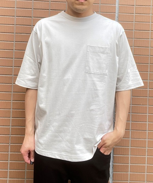 ikka（イッカ）の「ヒヤットクルーネックＴシャツ（Tシャツ/カットソー・メンズ・ライトグレー/ネイビー/ブルー/グリーン・S/M/L/XL）」の2枚目の写真