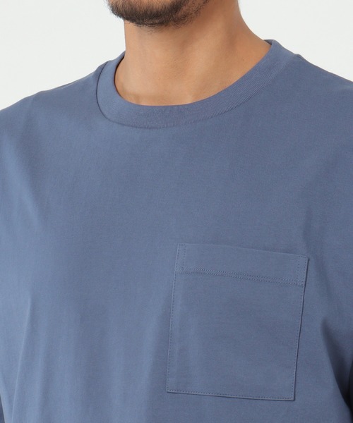 ikka（イッカ）の「ヒヤットクルーネックＴシャツ（Tシャツ/カットソー・メンズ・ライトグレー/ネイビー/ブルー/グリーン・S/M/L/XL）」の6枚目の写真