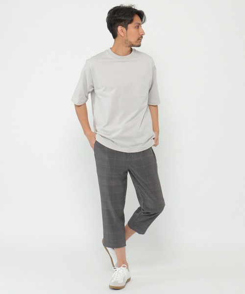 ikka（イッカ）の「ヒヤットクルーネックＴシャツ（Tシャツ/カットソー・メンズ・ライトグレー/ネイビー/ブルー/グリーン・S/M/L/XL）」の17枚目の写真