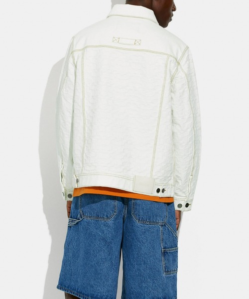 COACH(コーチ)の「シグネチャー デニム ジャケット(デニムジャケット・メンズ・ホワイト系その他・SMALL/MEDIUM/X-SMALL)」の5枚目の写真