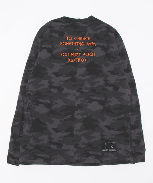 UNRAVEL PROJECT(アンレーベル プロジェクト)の「UNRAVEL PROJECT/アンラヴェルプロジェクト/TO CREATE VIN J L/S REV SKATE(UMAB007F7126003)(Tシャツ/カットソー・メンズ・オレンジ・MEDIUM/SMALL)」の3枚目の写真