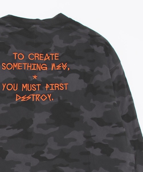 UNRAVEL PROJECT(アンレーベル プロジェクト)の「UNRAVEL PROJECT/アンラヴェルプロジェクト/TO CREATE VIN J L/S REV SKATE(UMAB007F7126003)(Tシャツ/カットソー・メンズ・オレンジ・MEDIUM/SMALL)」の1枚目の写真