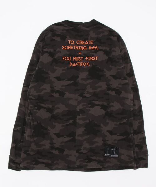 UNRAVEL PROJECT(アンレーベル プロジェクト)の「UNRAVEL PROJECT/アンラヴェルプロジェクト/TO CREATE VIN J L/S REV SKATE(UMAB007F7126003)(Tシャツ/カットソー・メンズ・オレンジ・MEDIUM/SMALL)」の4枚目の写真