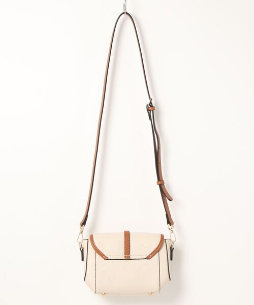 SAISON DE PAPILLON（セゾンドパピヨン）の「コンパクト　本革ショルダーバッグ バイカラー配色 高級感 レザー（ショルダーバッグ・レディース・オフホワイト・フリー）」の7枚目の写真