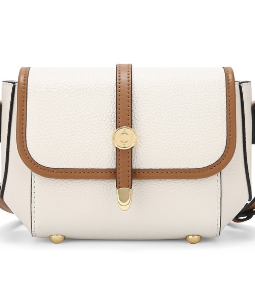 SAISON DE PAPILLON（セゾンドパピヨン）の「コンパクト　本革ショルダーバッグ バイカラー配色 高級感 レザー（ショルダーバッグ・レディース・オフホワイト・フリー）」の12枚目の写真