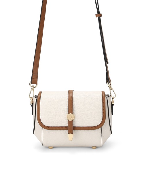 SAISON DE PAPILLON（セゾンドパピヨン）の「コンパクト　本革ショルダーバッグ バイカラー配色 高級感 レザー（ショルダーバッグ・レディース・オフホワイト・フリー）」の22枚目の写真