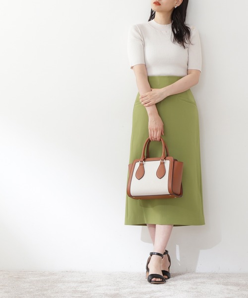 N.（N. Natural Beauty Basic）（エヌエヌナチュラルビューティーベーシック）の「【S Size Line】◆ハイウエストタイトスカート（スカート・レディース・ダークブラウン/グリーン/スモークピンク・SMALL/MEDIUM）」の3枚目の写真