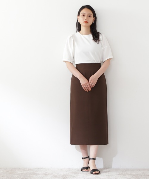 N.（N. Natural Beauty Basic）（エヌエヌナチュラルビューティーベーシック）の「【S Size Line】◆ハイウエストタイトスカート（スカート・レディース・ダークブラウン/グリーン/スモークピンク・SMALL/MEDIUM）」の10枚目の写真