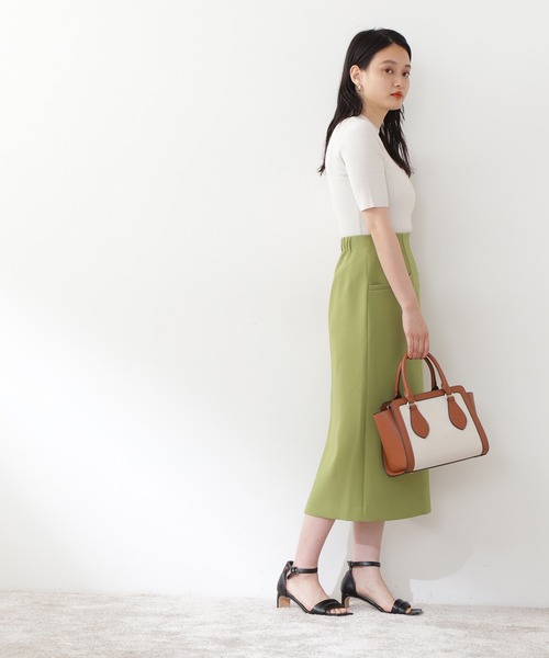 N.（N. Natural Beauty Basic）（エヌエヌナチュラルビューティーベーシック）の「【S Size Line】◆ハイウエストタイトスカート（スカート・レディース・ダークブラウン/グリーン/スモークピンク・SMALL/MEDIUM）」の13枚目の写真