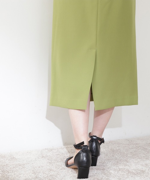 N.（N. Natural Beauty Basic）（エヌエヌナチュラルビューティーベーシック）の「【S Size Line】◆ハイウエストタイトスカート（スカート・レディース・ダークブラウン/グリーン/スモークピンク・SMALL/MEDIUM）」の9枚目の写真