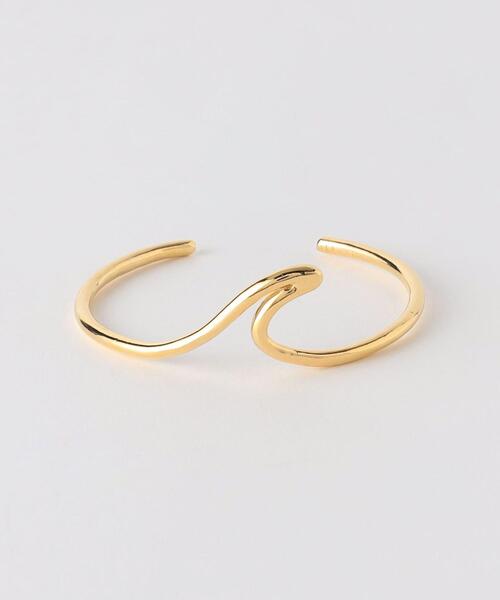 VELATTI（ヴェラッティ）の「＜VELATTI＞ウェーブ バングル（バングル/リストバンド・レディース・ゴールド・FREE）」の6枚目の写真