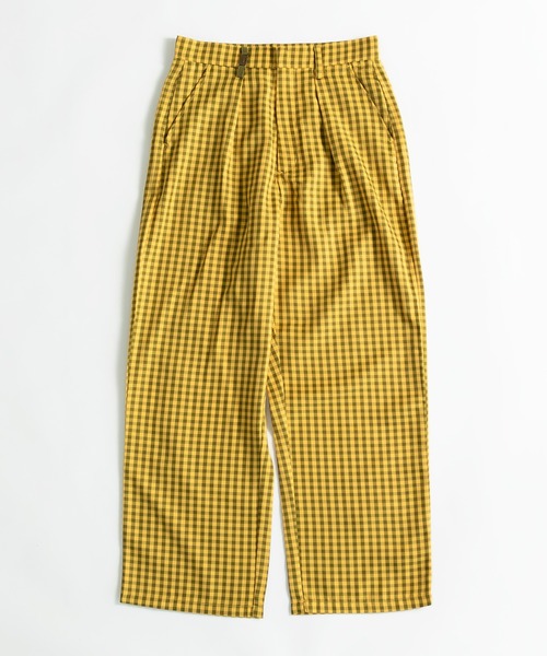 MUHET（ミュエータ）の「イニシャルプレートタックテーパードパンツ（スラックス・レディース・ブラウン/ブルー系その他/イエロー系その他・SMALL/MEDIUM/X-LARGE）」の20枚目の写真