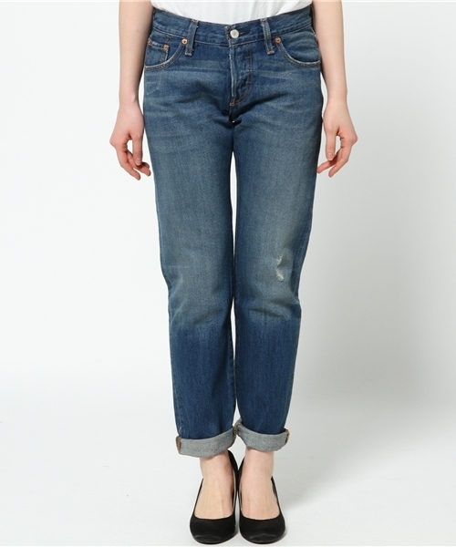Levi's(リーバイス)の「501(R) CT カスタムテーパードジーンズ ダークインディゴブルー/12.5oz(デニムパンツ・レディース・ダークインディゴブルー・23inch/24inch/25inch/26inch/27inch)」の2枚目の写真
