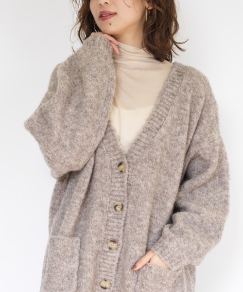 シアーハイネックプルオーバー