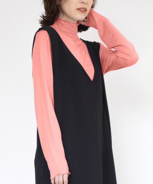 シアーハイネックプルオーバー