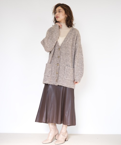 シアーハイネックプルオーバー