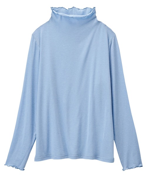 シアーハイネックプルオーバー