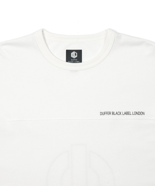 The DUFFER of ST.GEORGE(ザダファーオブセントジョージ)の「〔BLACK LABEL〕"A-PACK" FOOTBALL TEE:オーバーサイズ フットボールTシャツ(Tシャツ/カットソー・メンズ・ホワイト/ブラック・SMALL/MEDIUM/LARGE/X-LARGE)」の4枚目の写真