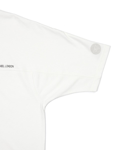 The DUFFER of ST.GEORGE(ザダファーオブセントジョージ)の「〔BLACK LABEL〕"A-PACK" FOOTBALL TEE:オーバーサイズ フットボールTシャツ(Tシャツ/カットソー・メンズ・ホワイト/ブラック・SMALL/MEDIUM/LARGE/X-LARGE)」の6枚目の写真