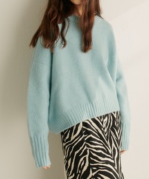 COLLAGE GALLARDAGALANTE | 今季一押し/ヤクライクショート丈ワイドニット(ニット/セーター)