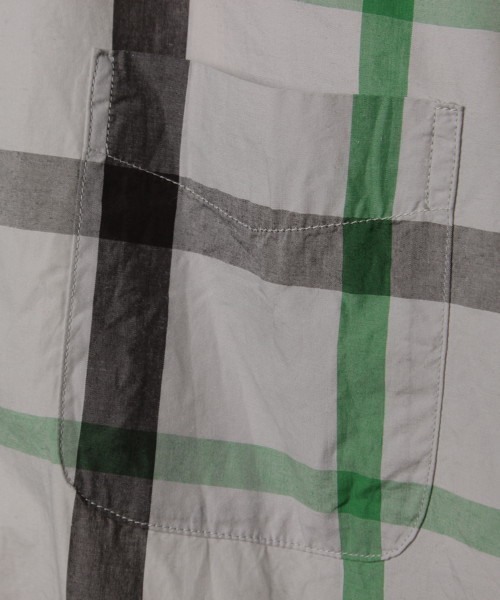 green label relaxing（グリーンレーベルリラクシング）の「チェック柄長袖シャツ（シャツ/ブラウス・メンズ・グレー・S）」の4枚目の写真