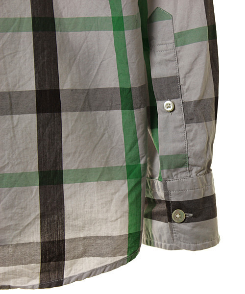 green label relaxing（グリーンレーベルリラクシング）の「チェック柄長袖シャツ（シャツ/ブラウス・メンズ・グレー・S）」の5枚目の写真