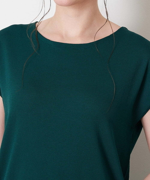 OFUON le MK(オフオンルエムケー)の「【洗える】フレンチスリーブニット(ニット/セーター・レディース・ブラック/ネイビー/グリーン・38)」の6枚目の写真