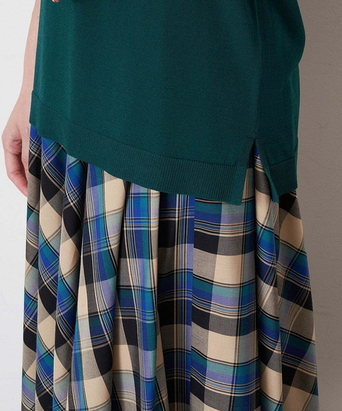 OFUON le MK(オフオンルエムケー)の「【洗える】フレンチスリーブニット(ニット/セーター・レディース・ブラック/ネイビー/グリーン・38)」の8枚目の写真