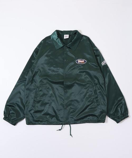 VISION STREET WEAR（ヴィジョンストリートウェア）の「【VISION STREET WEAR】ビッグシルエット ワッペンコーチジャケット（ブルゾン・レディース・グリーン/ブラック/ネイビー・MEDIUM/LARGE/X-LARGE）」の10枚目の写真