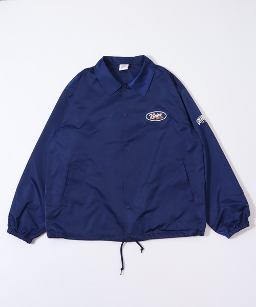 VISION STREET WEAR（ヴィジョンストリートウェア）の「【VISION STREET WEAR】ビッグシルエット ワッペンコーチジャケット（ブルゾン・レディース・グリーン/ブラック/ネイビー・MEDIUM/LARGE/X-LARGE）」の8枚目の写真