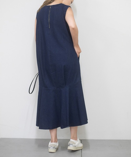 OUVRAGE CLASSE（ウヴラージュクラス）の「【オンライン限定】デニムワンピース（ワンピース・レディース・ブラック/グレー/ブルー・FREE）」の19枚目の写真
