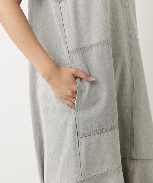 OUVRAGE CLASSE（ウヴラージュクラス）の「【オンライン限定】デニムワンピース（ワンピース・レディース・ブラック/グレー/ブルー・FREE）」の10枚目の写真