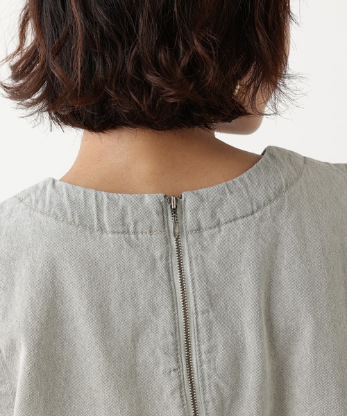 OUVRAGE CLASSE（ウヴラージュクラス）の「【オンライン限定】デニムワンピース（ワンピース・レディース・ブラック/グレー/ブルー・FREE）」の11枚目の写真