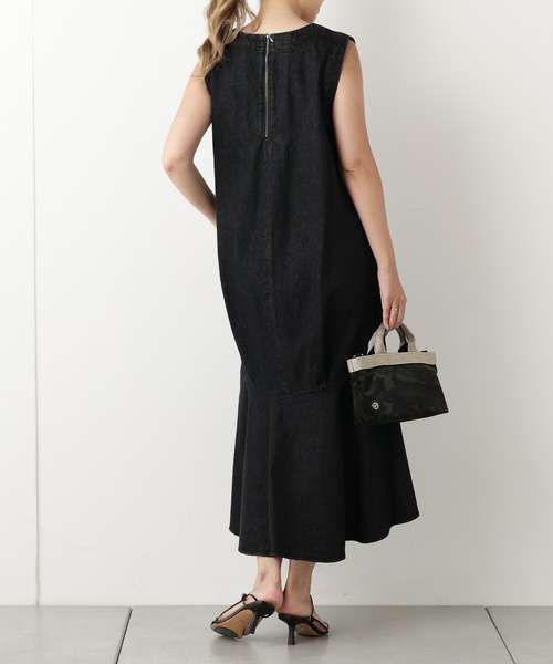 OUVRAGE CLASSE（ウヴラージュクラス）の「【オンライン限定】デニムワンピース（ワンピース・レディース・ブラック/グレー/ブルー・FREE）」の6枚目の写真