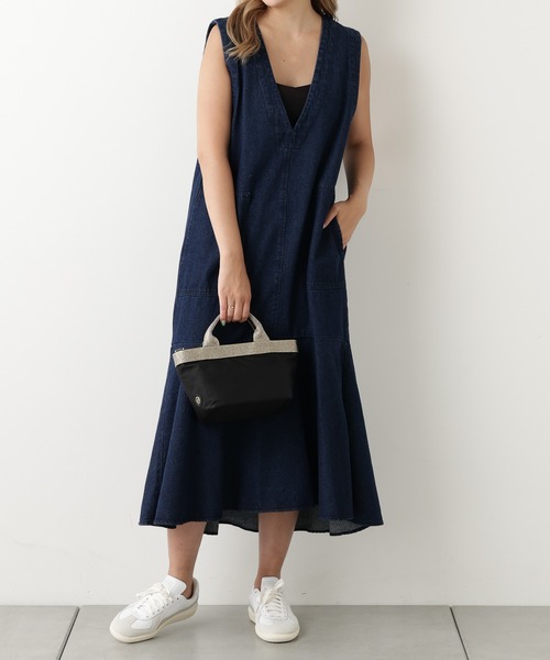 OUVRAGE CLASSE（ウヴラージュクラス）の「【オンライン限定】デニムワンピース（ワンピース・レディース・ブラック/グレー/ブルー・FREE）」の13枚目の写真