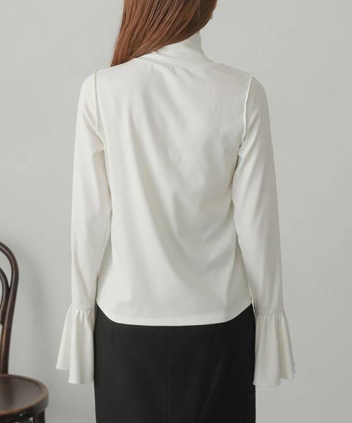 SENSE OF PLACE by URBAN RESEARCH（センスオブプレイスバイアーバンリサーチ）の「フレアスリーブカットソー（Tシャツ/カットソー・レディース・アイボリー/マスタード/ブラック・ONE）」の19枚目の写真