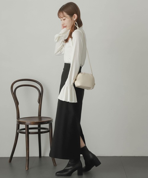 SENSE OF PLACE by URBAN RESEARCH（センスオブプレイスバイアーバンリサーチ）の「フレアスリーブカットソー（Tシャツ/カットソー・レディース・アイボリー/マスタード/ブラック・ONE）」の15枚目の写真