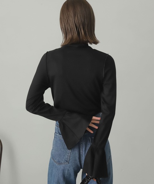 SENSE OF PLACE by URBAN RESEARCH（センスオブプレイスバイアーバンリサーチ）の「フレアスリーブカットソー（Tシャツ/カットソー・レディース・アイボリー/マスタード/ブラック・ONE）」の7枚目の写真