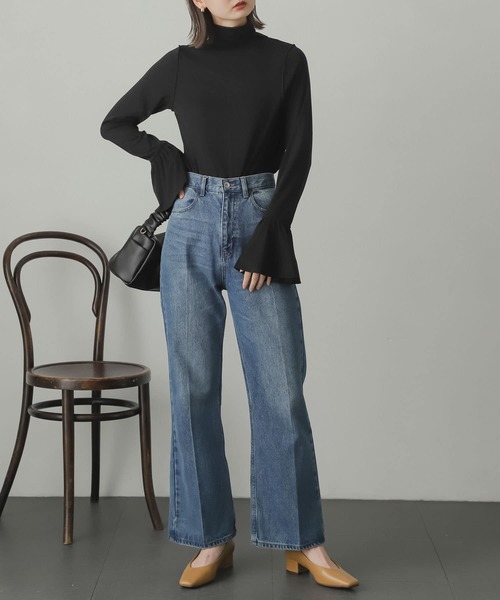 SENSE OF PLACE by URBAN RESEARCH（センスオブプレイスバイアーバンリサーチ）の「フレアスリーブカットソー（Tシャツ/カットソー・レディース・アイボリー/マスタード/ブラック・ONE）」の12枚目の写真