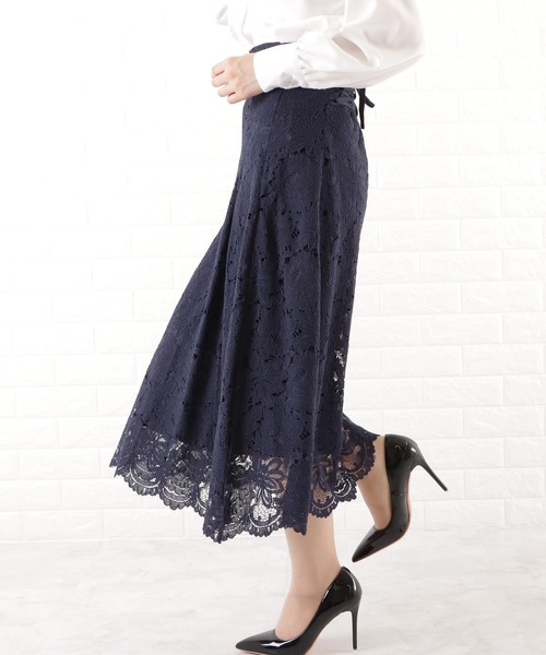 e pocaレース ネイビー スカート UNIQLO レーススカート ネイビー 紺 Mサイズ｜Yahoo!フリマ（旧