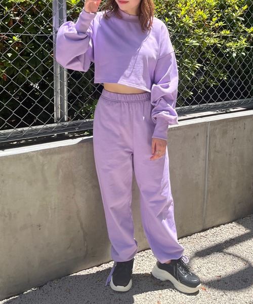 OLIVE des OLIVE（オリーブデオリーブ）の「スウェットパンツ（スウェットパンツ・レディース・ブラック/パープル/ピンク・FREE）」の12枚目の写真