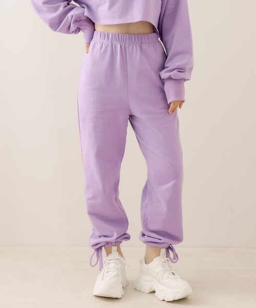 OLIVE des OLIVE（オリーブデオリーブ）の「スウェットパンツ（スウェットパンツ・レディース・ブラック/パープル/ピンク・FREE）」の19枚目の写真