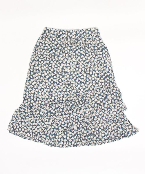 Ocean&Ground（オーシャン&グラウンド）の「アシンメトリーフリルスカート（100～140cm）（スカート・キッズ・ブルー/ネイビー・140/130/120/110/100）」の2枚目の写真