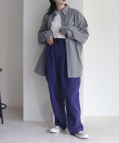 GEVACO（ゲバコ）の「【GEVACO/ゲバコ】高密度タイプライターBIGシャツ（シャツ/ブラウス・レディース・ブルー系その他3/ブルー系その他/ブラック系その他/オフホワイト・38）」の19枚目の写真