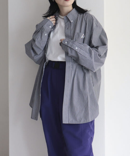 GEVACO（ゲバコ）の「【GEVACO/ゲバコ】高密度タイプライターBIGシャツ（シャツ/ブラウス・レディース・ブルー系その他3/ブルー系その他/ブラック系その他/オフホワイト・38）」の21枚目の写真