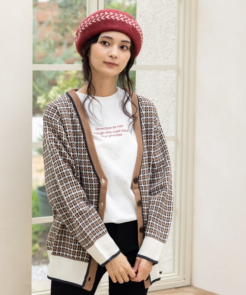 QUEENHEAD（クイーンヘッド）の「アイビーバスクベレー帽（ハンチング/ベレー帽・レディース・ブラック/ベージュ/グレー/レッド/グリーン・FREE）」の18枚目の写真