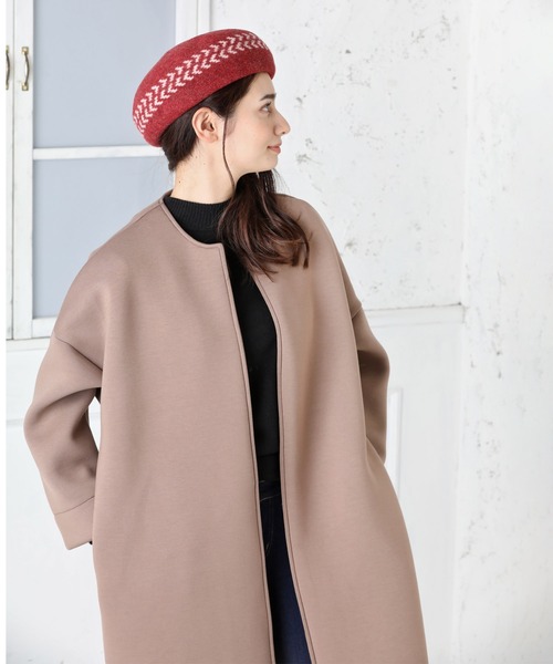 QUEENHEAD（クイーンヘッド）の「アイビーバスクベレー帽（ハンチング/ベレー帽・レディース・ブラック/ベージュ/グレー/レッド/グリーン・FREE）」の22枚目の写真