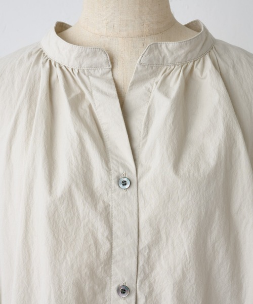 BEARDSLEY（ビアズリー）の「タイプライターギャザーシャツ（シャツ/ブラウス・レディース・グレー/ホワイト・FREE）」の16枚目の写真